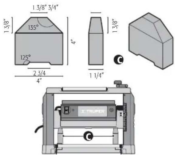 1.3/8" 135° 125° 2 3/4 4" 1 3/8" 1 1/4" 13/8"