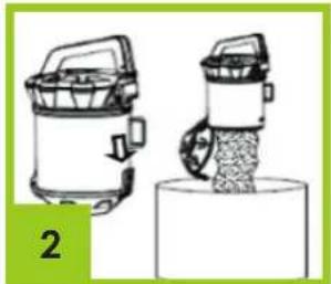 Overmax Aspiri Power - HOW TO EMPTY DUST TANK AND FILTER - 2