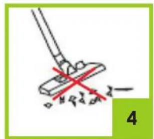 Diagram showing a hand using a tool to cut a surface with red cross marks and labeled section number 4