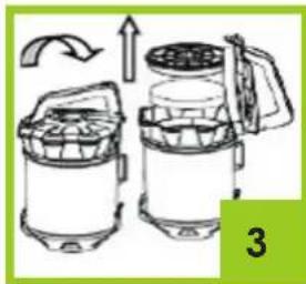Overmax Aspiri Power - HOW TO EMPTY DUST TANK AND FILTER - 3
