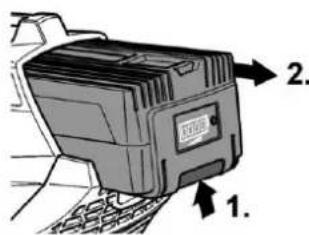 Diagram of a device with numbered labels pointing to components, likely illustrating a technical or engineering setup.