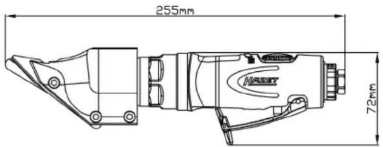 255mm 72mm