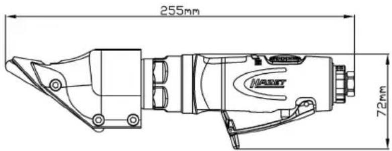255mm 72mm