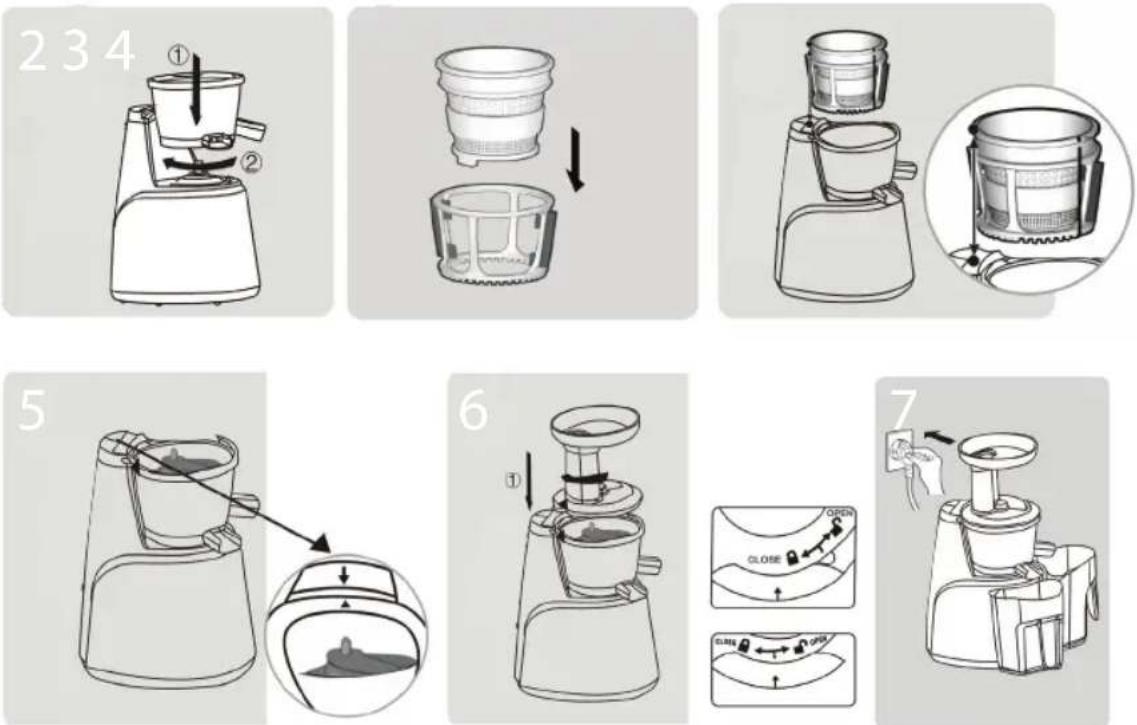 Eldom Perfect Juicer PJ650B - MONTÁŽ (fot.1) - 1