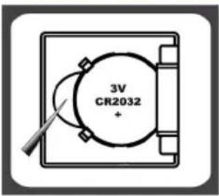 3V CR2032 +