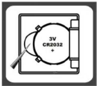 3V CR2032 +