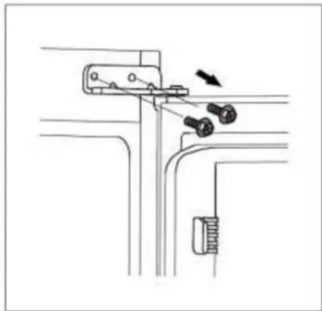 SCHNEIDER SKG 257.4 NF EB - CHANGE OF THE HINGE POSITION: - 1