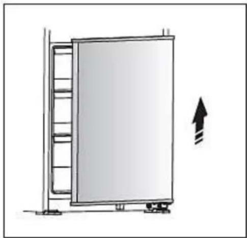 SCHNEIDER SKG 257.4 NF EB - CHANGE OF THE HINGE POSITION: - 4