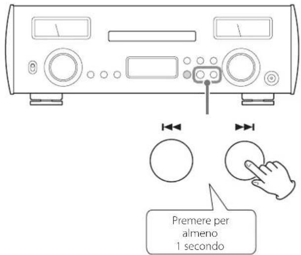 Premere per almeno 1 secondo