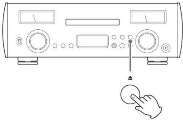 TEAC NR-7CD - Tryck på fackets öppna/stäng-knapp (▲) för att stänga det. - 1