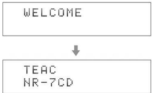 TEAC NR-7CD - Zet de POWER-schakelaar in de stand ON terwijl u de toets MENU vasthoudt. Laat de toets MENU los als melding "SETUP CLEAR" verschijnt. - 2