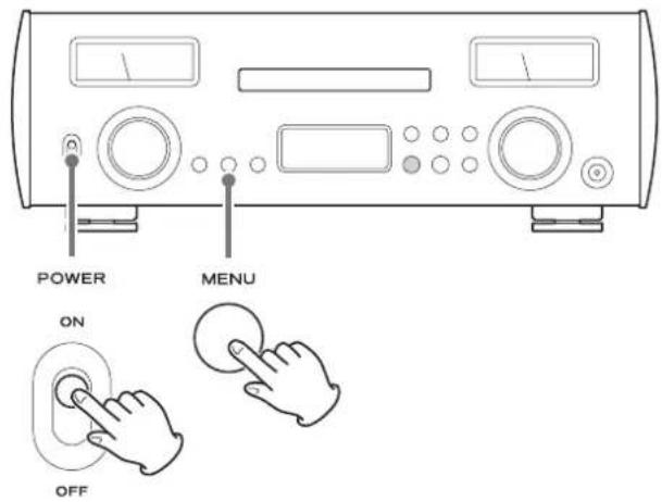 POWER MENU ON OFF