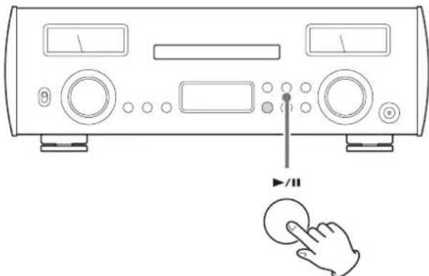 TEAC NR-7CD - Drücken Sie die Wiedergabe/Pause-Taste (▶/II). - 1