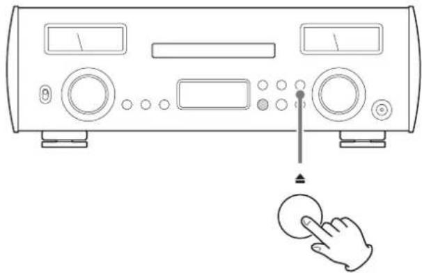 TEAC NR-7CD - Druk op de toets Openen/Sluiten (▲). - 1