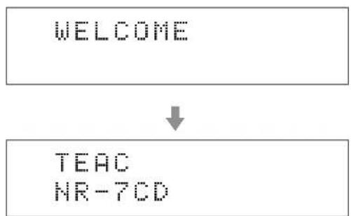 TEAC NR-7CD - Tenendo premuto il pulsante MENU, impostare l'interruttore POWER su ON. Rilasciare il pulsante MENU quando appare il messaggio "SETUP CLEAR". - 2