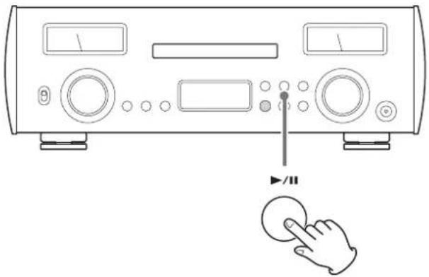 TEAC NR-7CD - Premere il pulsante Play/pause (▶ /II). - 1