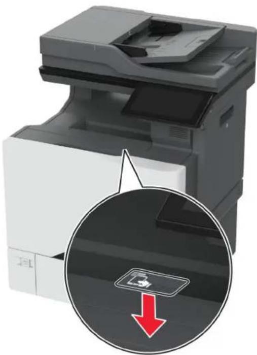 LEXMARK CX730de - Installation des MarkNet N8372 WLAN-Druckservers - 3