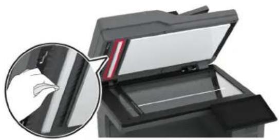 LEXMARK CX730de - Reinigen des Scanners - 2