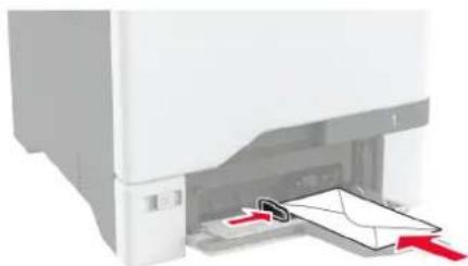 LEXMARK CX730de - Einlegen von Druckmedien in die Universalzuführung - 5