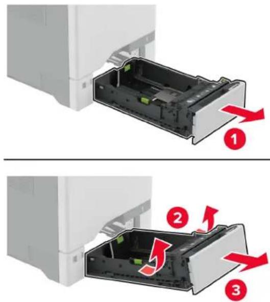 LEXMARK CX730de - Laden der Fächer - 2