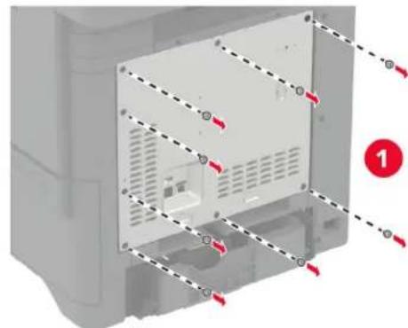 LEXMARK CX730de - Installieren des Trusted Platform Module - 2
