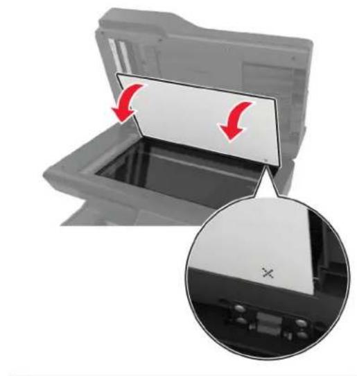 LEXMARK CX730de - Austausch des Scannerglas-Pads - 3