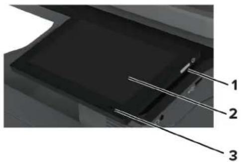LEXMARK CX730de - Verwenden des Bedienfelds - 1