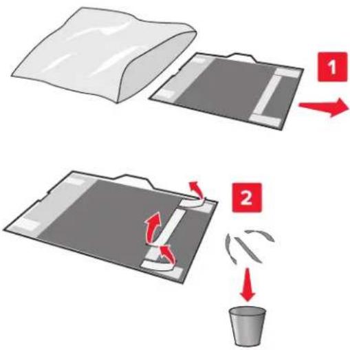 LEXMARK MX912de - Austauschen des ADZ-Scanpads - 3