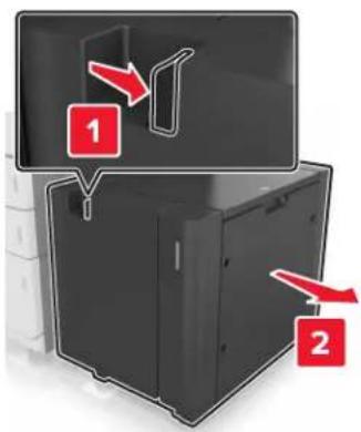 LEXMARK MX912de - [x]-Papierstau, ziehen Sie am 3000-Blatt-Fach und öffnen Sie Klappe D. [24y.xx] - 1