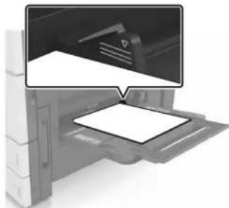 LEXMARK MX912de - Einlegen von Druckmedien in die Universalzuführung - 11