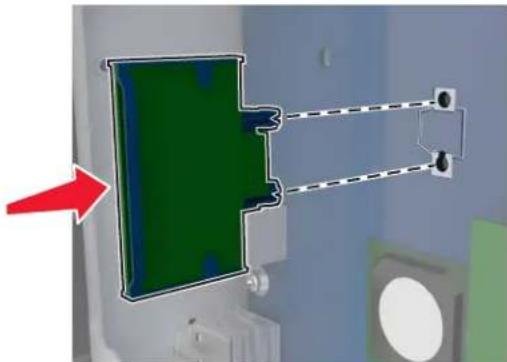 LEXMARK MX912de - Installieren von Optionskarten - 2
