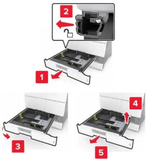 LEXMARK MX912de - Austauschen der Einzugs-, Transport- und Trennrollen - 3