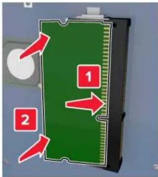 LEXMARK MX912de - Installieren einer Speicherkarte - 3