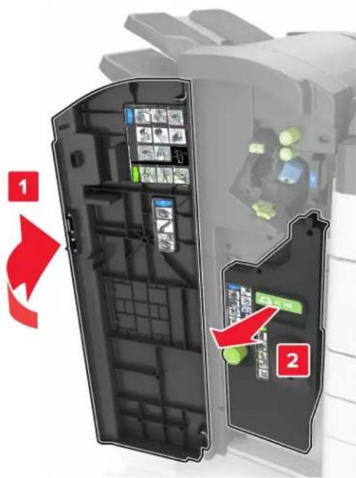 LEXMARK MX912de - Austauschen der Heftklammerkassette im Broschüren-Finisher - 1
