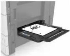 LEXMARK MX912de - Einlegen von Druckmedien in die Universalzuführung - 9