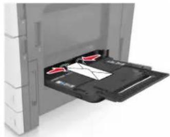 LEXMARK MX912de - Einlegen von Druckmedien in die Universalzuführung - 10