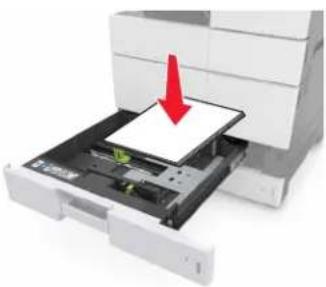 LEXMARK MX910dxe - Richtiges Einlegen von Papier - 2