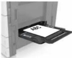 LEXMARK MX910dxe - Einlegen von Druckmedien in die Universalzuführung - 7