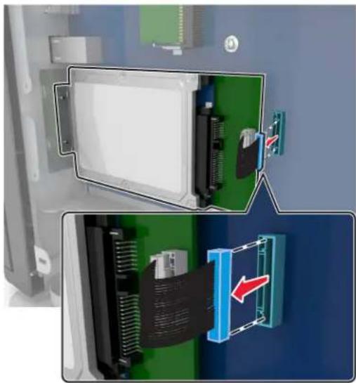 LEXMARK MX910dxe - Entfernen einer Druckerfestplatte - 2
