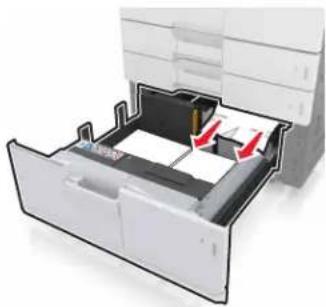 LEXMARK MX910dxe - [x]-Papierstau, öffnen Sie Klappe D und entfernen Sie sämtliches gestautes Papier. [24y.xx] - 3