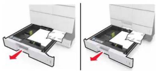 LEXMARK MX910dxe - [x]-Papierstau, öffnen Sie Klappe C und entfernen Sie sämtliches gestautes Papier. [2yy.xx] - 6