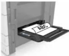 LEXMARK MX910dxe - Einlegen von Druckmedien in die Universalzuführung - 5