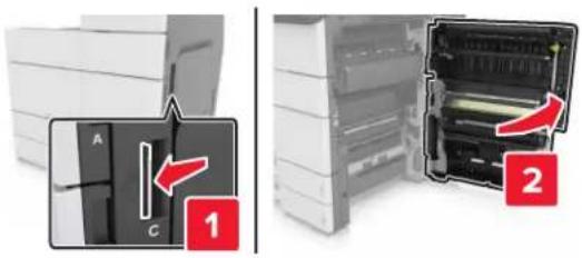 LEXMARK MX910dxe - Austauschen des Transfermoduls - 3