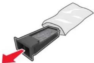 LEXMARK MX910dxe - Austauschen des Ozonfilters - 2