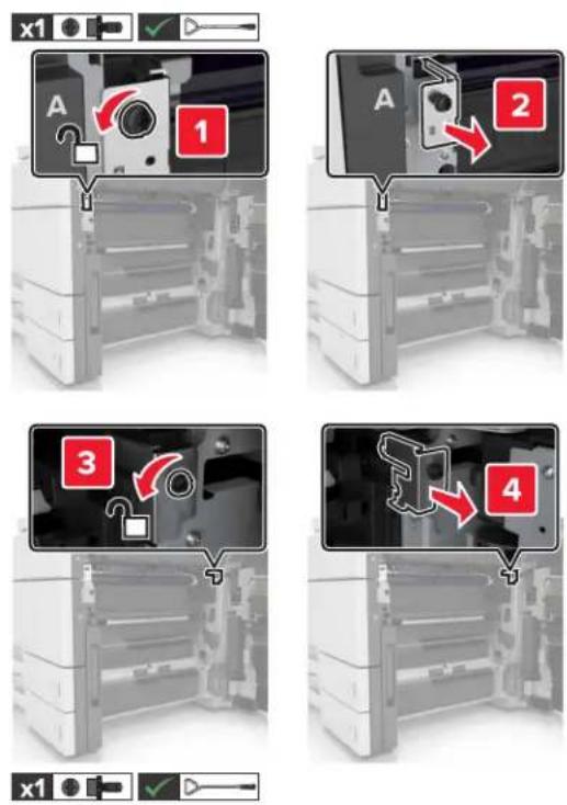 LEXMARK MX910dxe - Austauschen des Transfermoduls - 5