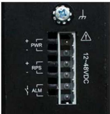 + PWR - - RPS - - ALM 12~48VDC