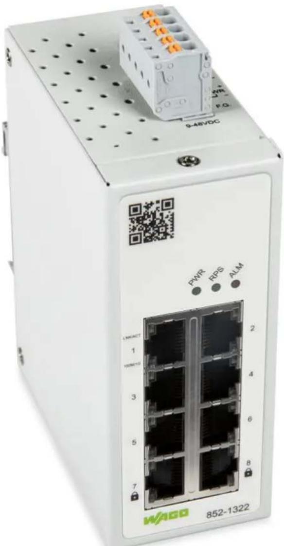 9-48VDC PWR RPS ALM LMACNTT 1 100M10 3 5 7 WAGD 852-1322