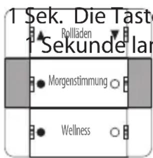 1 Sek. Die Taste Rollläden 1 Sekunde Iar Morgenstimmung Wellness