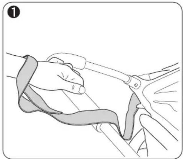 THULE Chariot Cheetah XT 1 - USING THE SAFETY WRIST STRAP - 1