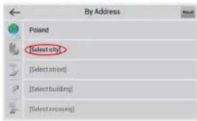 By Address Poland [Select city] [Select street] [Select building] [Select crossing]